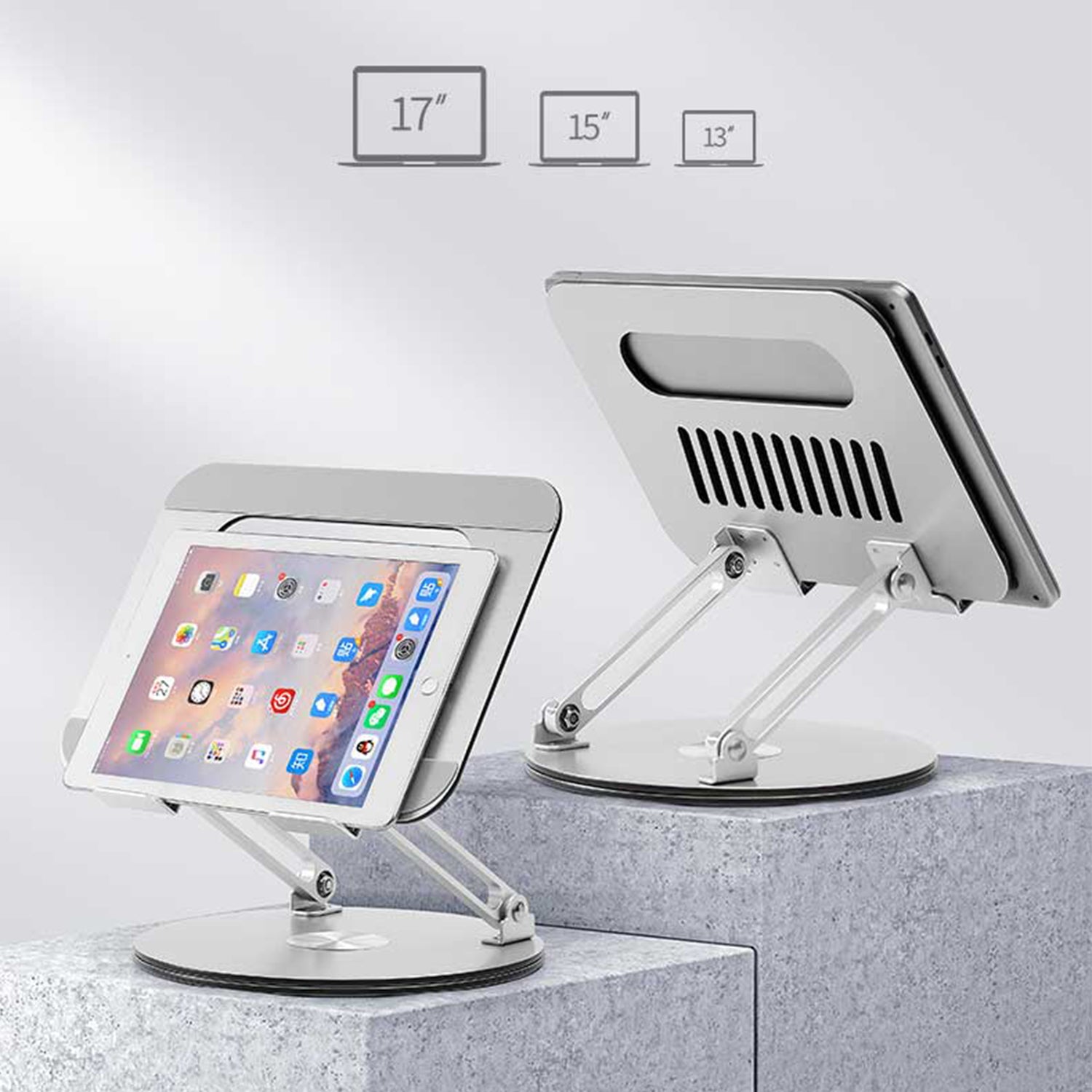 360 Rotating Aluminum Laptop & Tablet Stand T5