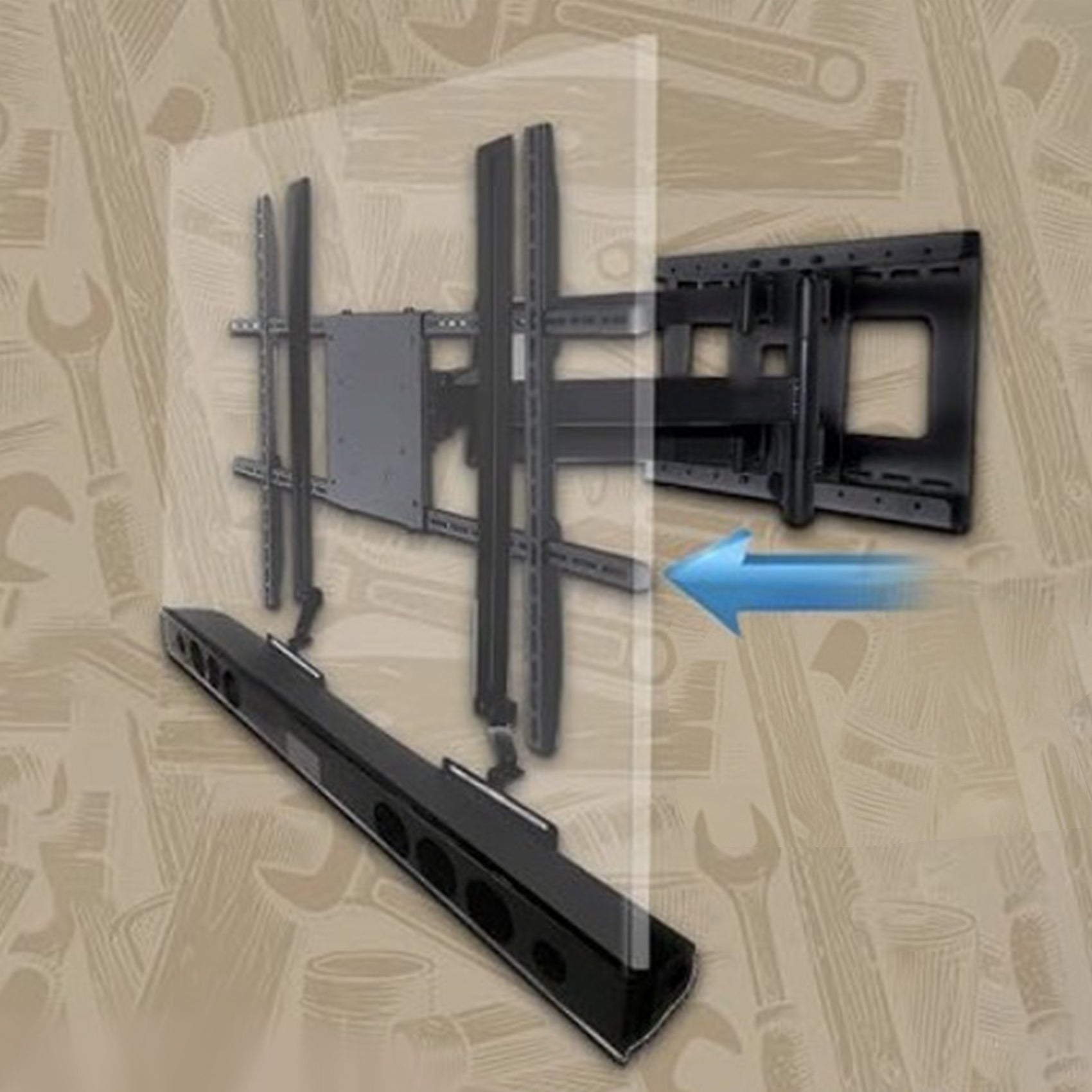 Soundbar stands wall mount