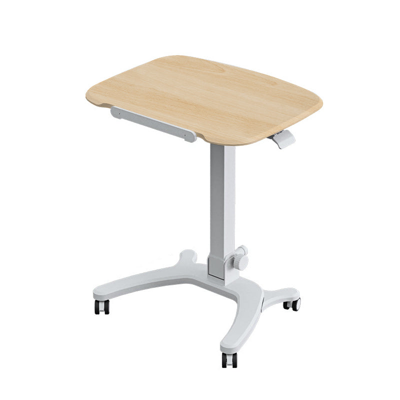 Mobile WHEELY Sit Stand DeskFoldable680X535MM Timber Look Desktop FA106lwoow