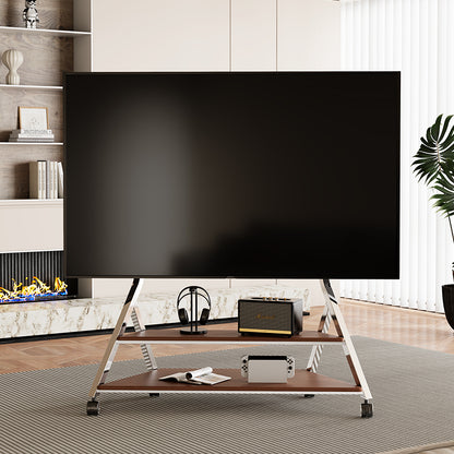 Large Tower Art Mobile TV Stand Trolley with Storage 50-100 inch
