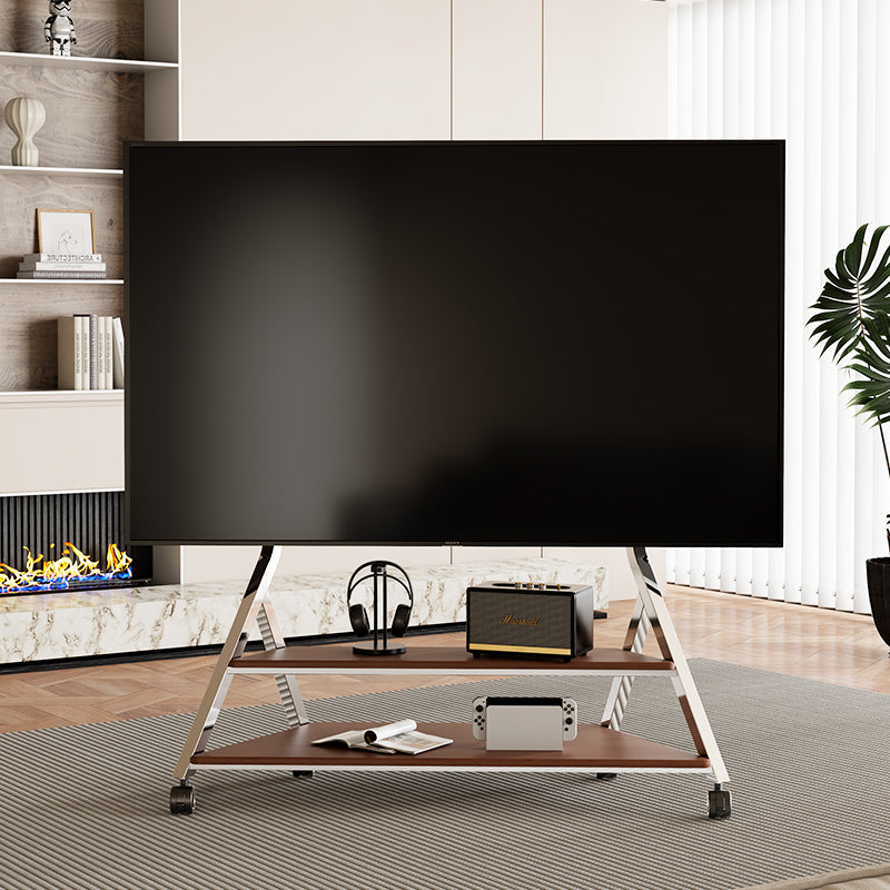 Large Tower Art Mobile TV Stand Trolley with Storage 50-100 inch