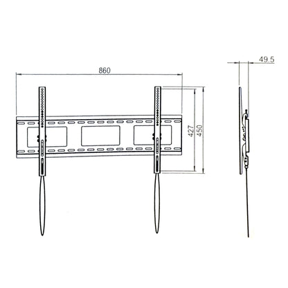 Tilting Fixed Wall Mount Heavy duty for screen 37"-90" T84