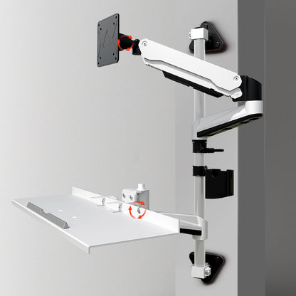 Heavy Duty Industrial Column Wall Mount for Monitor and Keyboard Tray FE210