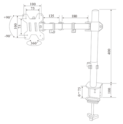 Articualting Monitor Arms Mount Stands 2 screens z022-f