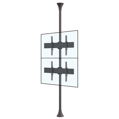 Mountech Floor-to-Ceiling TV Signage Mount Stand – Single, Dual or Back-to-Back | MTECFS11B