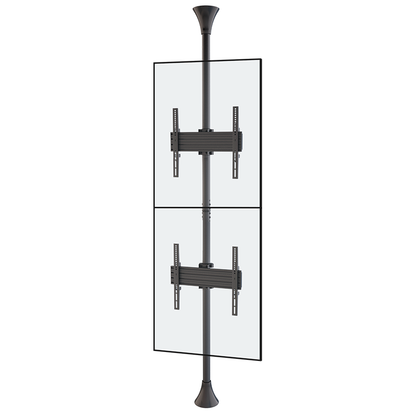 Mountech Floor-to-Ceiling TV Signage Mount Stand – Single, Dual or Back-to-Back | MTECFS11B