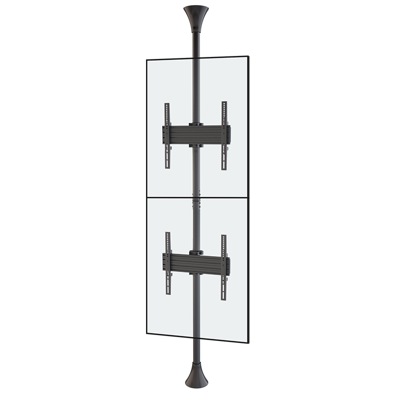 Mountech Floor-to-Ceiling TV Signage Mount Stand – Single, Dual or Back-to-Back | MTECFS11B