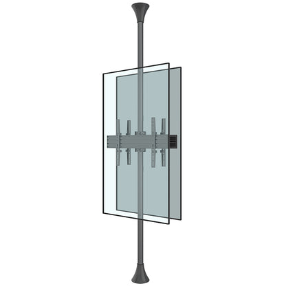 Mountech Floor-to-Ceiling TV Signage Mount Stand – Single, Dual or Back-to-Back | MTECFS11B