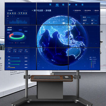 Multiple screen Stand Cart Mount Bracket  trolley gas arm metal