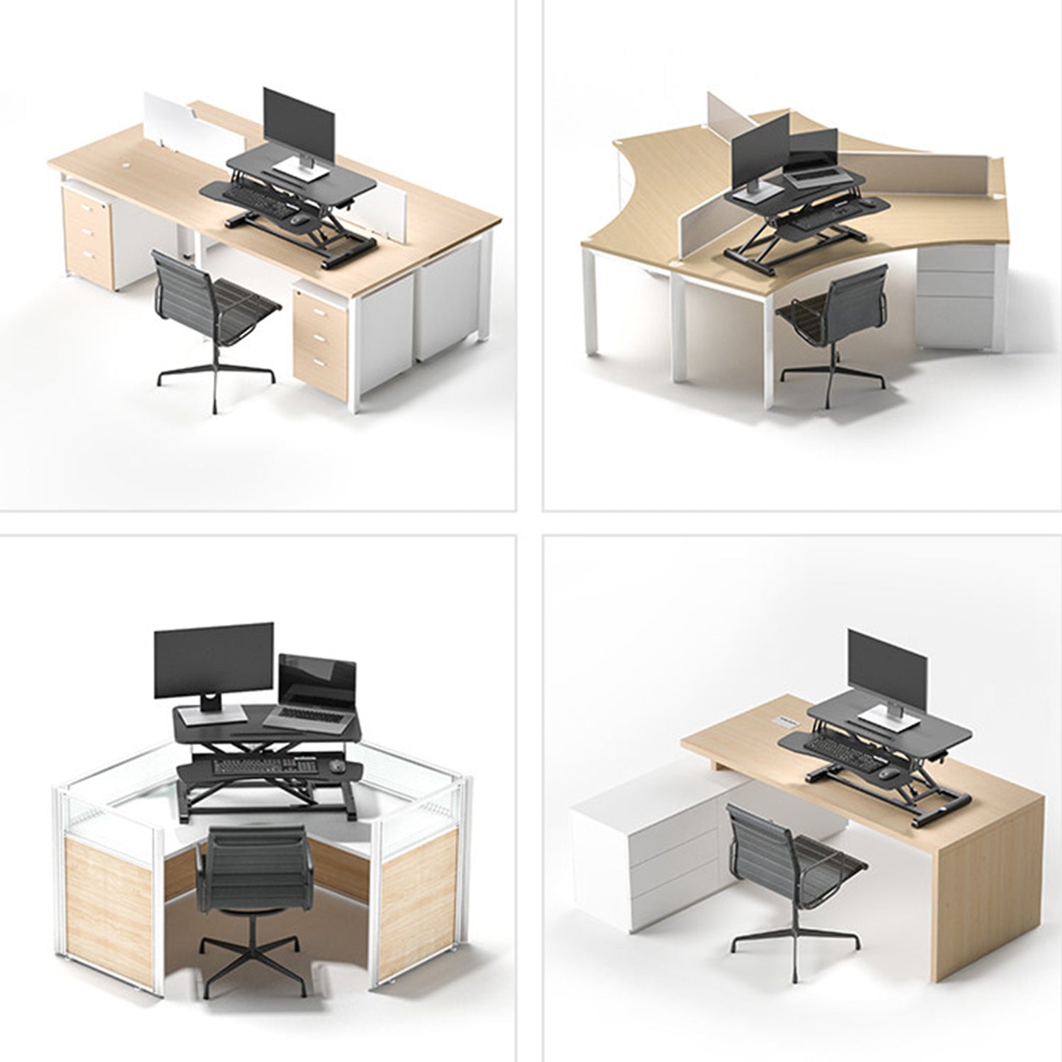 Sit Stand Desk Adjustable Riser 720x400mm GSD66HC-28M