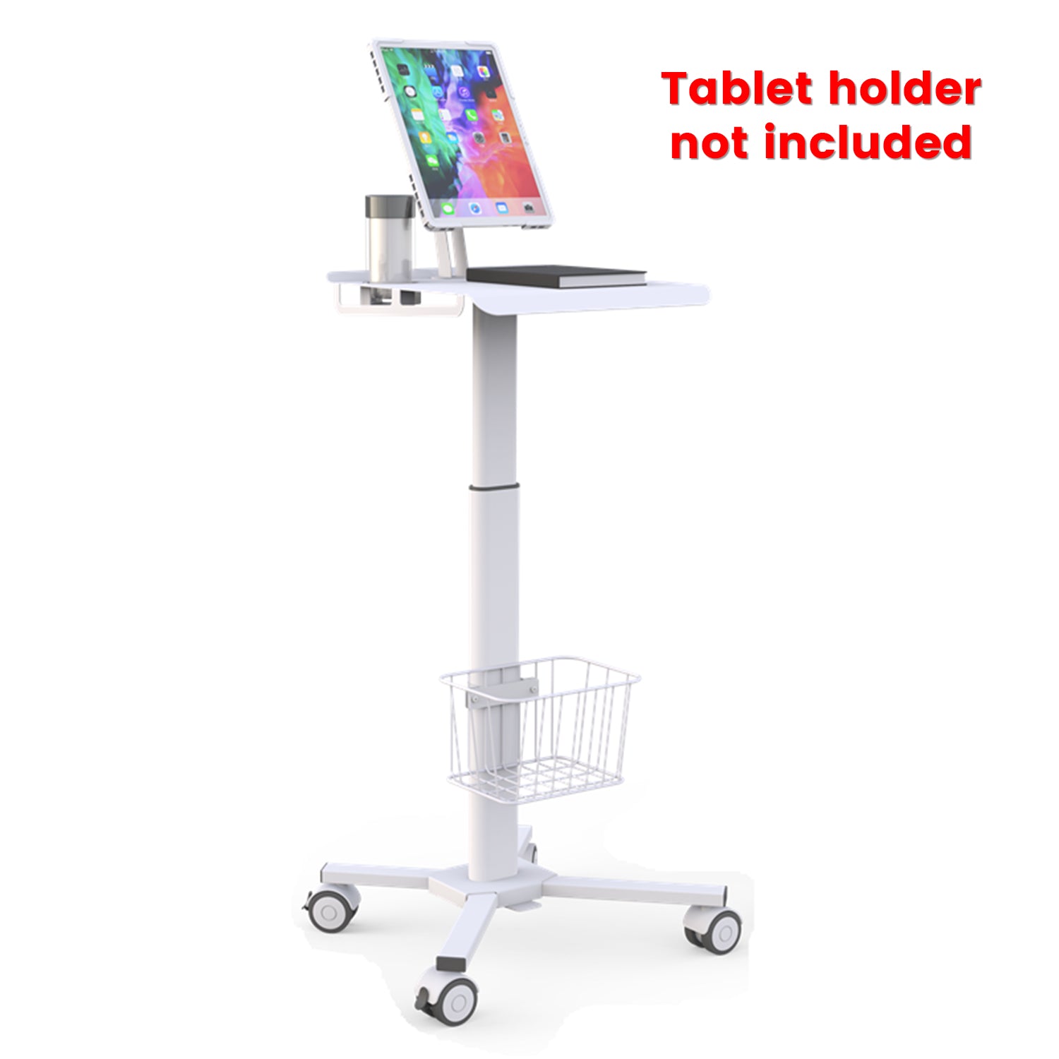Mountech Adjustable Height Laptop Desk with Wheels Utility Medical Cart work station