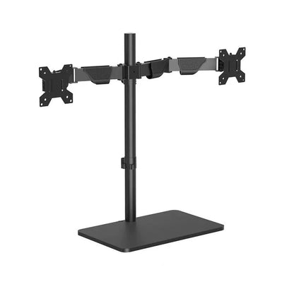 Dual Monitor Stand with Base | Free Standing Monitor Arm for 17-34" Screens