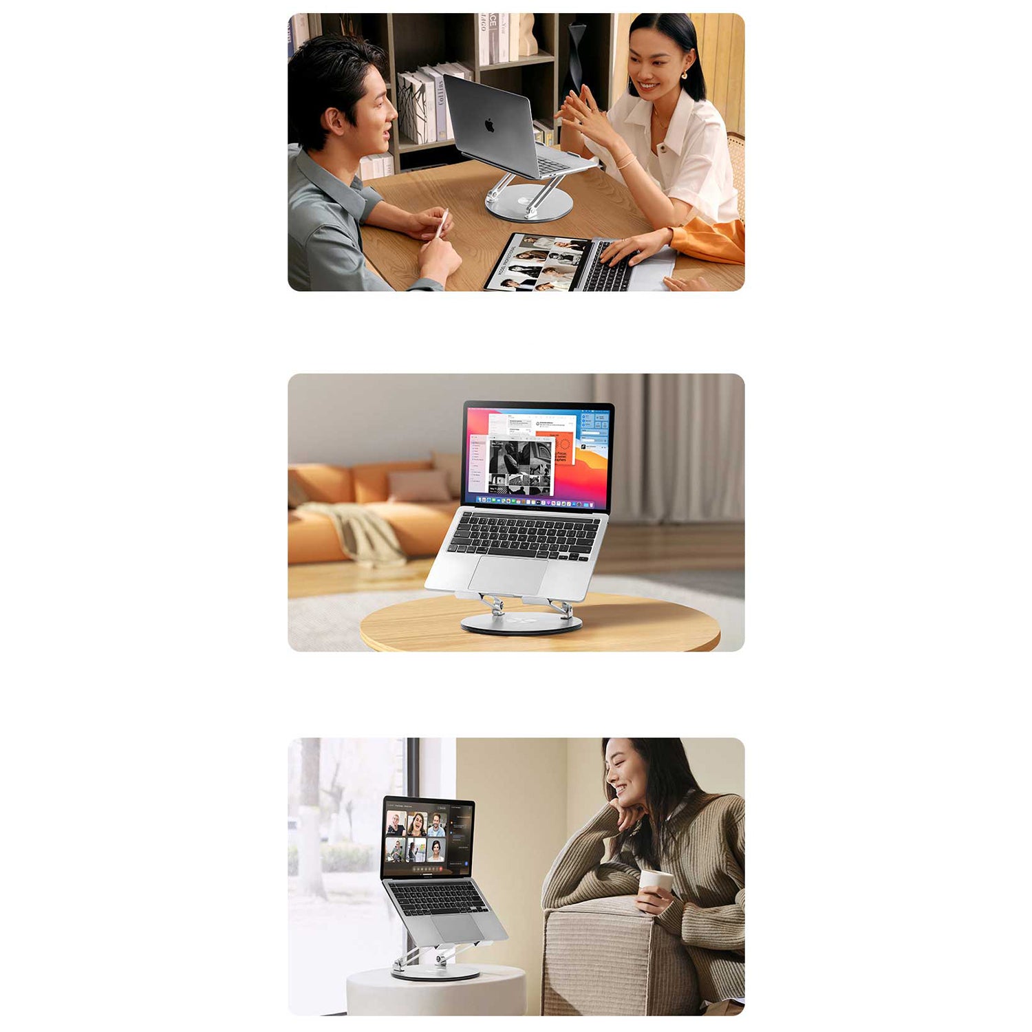360 Rotating Aluminum Laptop & Tablet Stand T5