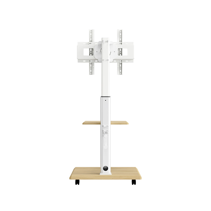TV Cart with Shelf | Swivel, Height Adjustable, Fits 26-65 Inch TVs 40kg Capacity DZXZSY-05G