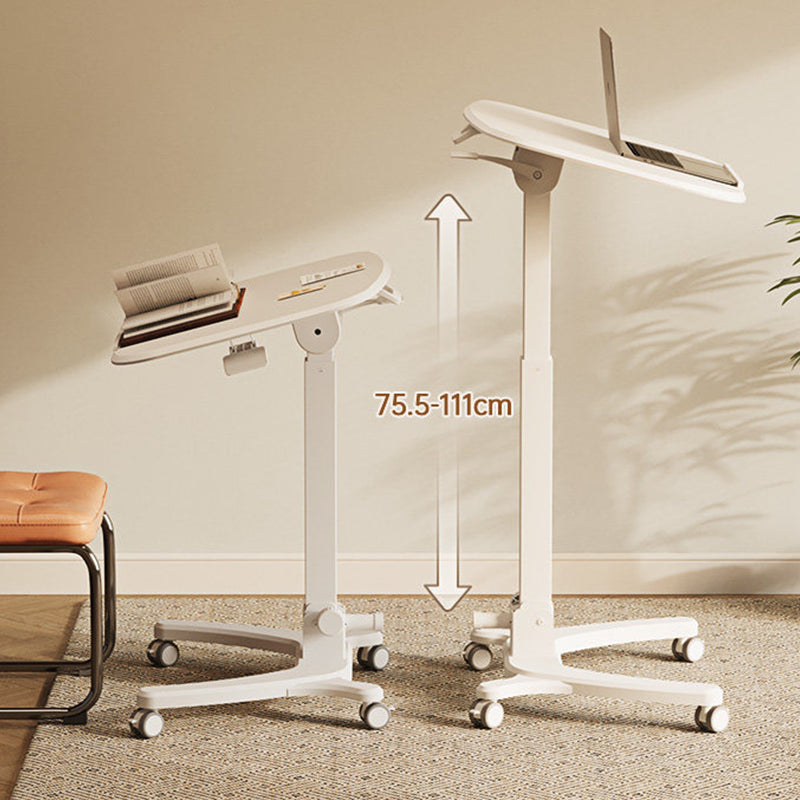 Mobile WHEELY Sit Stand DeskFoldable680X535MM Timber Look Desktop FA106lwoow