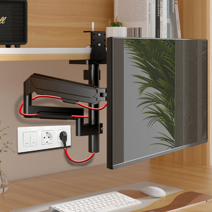 Extra Long Single Monitor Gas Spring Desk Mount Arm Full Motion Adjustable Stand 785mm