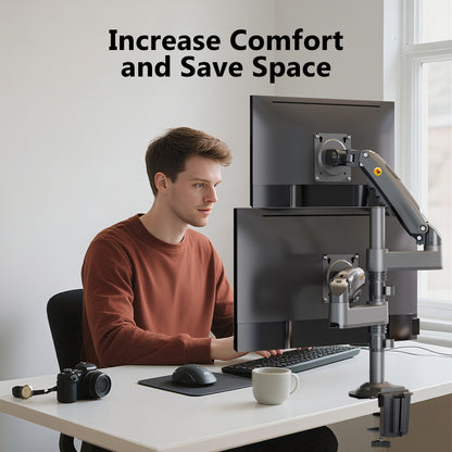 Dual Monitor Arm Ergonomic for Desktops VESA Mount NB-H180
