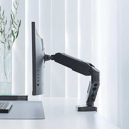 GKU Gas Spring Single Monitor Arm - EziRiser Monitor Mount black