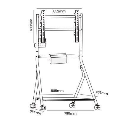 SteelRoll Mobile Tv Trolley Stand AGT80