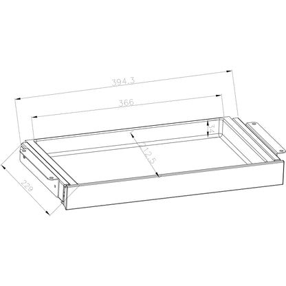 Gku under desk drawer storage organizer 366mm esa62