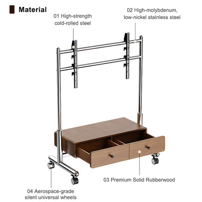 Aura Canvas Pro Tv Trolley 32-90" Art-Infused Display