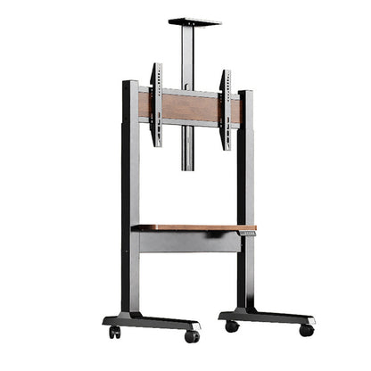 Electric Mobile TV Stand Cart with Universal Wheels & 70kg Max Load