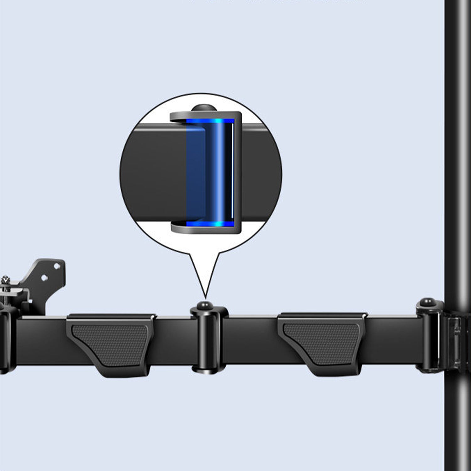 Multiple screen Stand Cart Mount Bracket  trolley gas arm metal