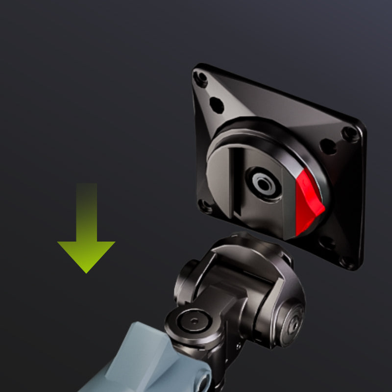 RGB LIGHT Gaming Monitor Arm for Flat/Ultrawide/Curved Mount V6