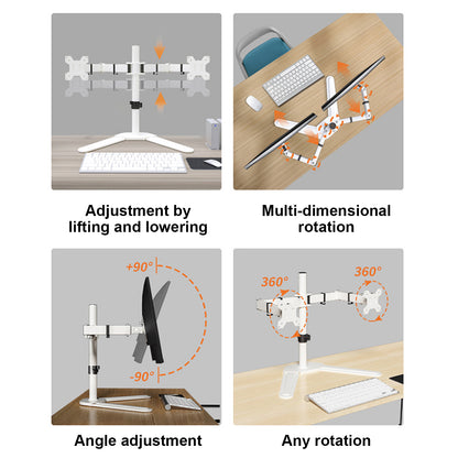Vbase dual Monitor Desk Mount stand rotation 10 to 32 inch dz18