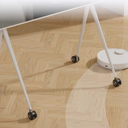 Silver Sleek Rolling TV Stand Modern TV Mount with Wheels for 45-75 Inch TVs | 8K Mirror Finish