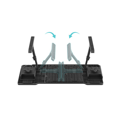 NEWTRAL Pro Laptop Table for Chair – Black | Adjustable Ergonomic Laptop Desk with Detachable Legs, Cup Holder & Monitor Mount