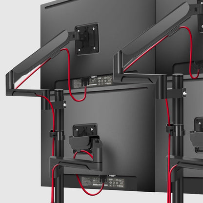 Multiple screen Stand Cart Mount Bracket  trolley gas arm metal