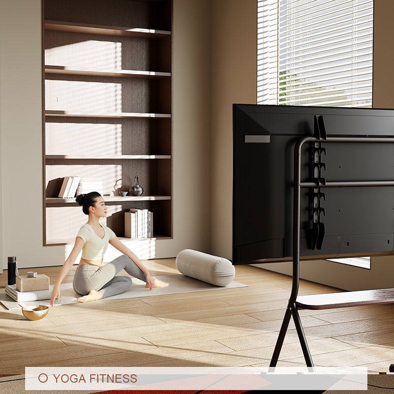 ORIENTED CLASSIC Art Mobile TV Stand Cart with Wheels 32-90 inch White