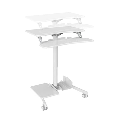 Mobile WHEELY Sit Stand Desk Folding 710mm FDS108