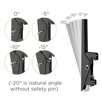 Multi-screen Menu Board Wall Mount Aluminum Rail MTLWMA ETA10.20