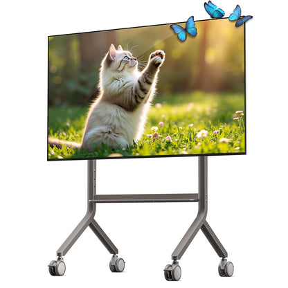 2026 NB P100 Height Adjustable Mobile Cart 65"-90" Large Screen Mobile Stand
