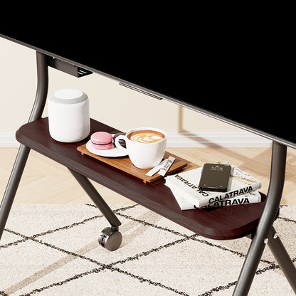 ORIENTED CLASSIC Art Mobile TV Stand Cart with Wheels 32-90 inch White