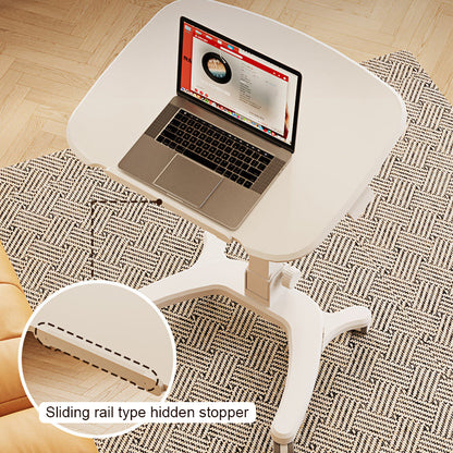 Mobile WHEELY Sit Stand DeskFoldable680X535MM Timber Look Desktop FA106lwoow
