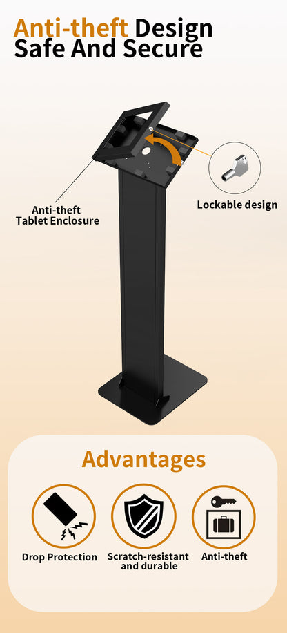 Mountech iPad Floor Security Metal Stand Display Touch IPA8
