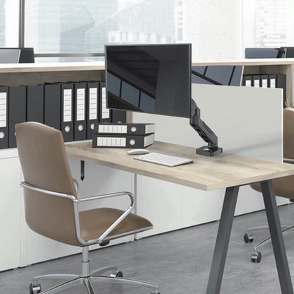 GKU Gas Spring Single Monitor Arm - EziRiser Monitor Mount black