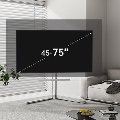 Pinnacle TV Art Mobile Stand Cart stainless steel 32 to 65 inch