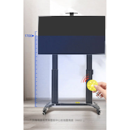 NB Motorized Height Adjustable Mobile TV Stand on Wheels, Fits 75-110 inch Large Screen TW100