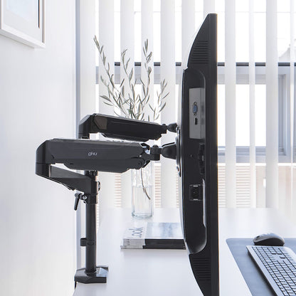 gku™ PRO-Riser V2 Dual LCD Monitor Desk Mount