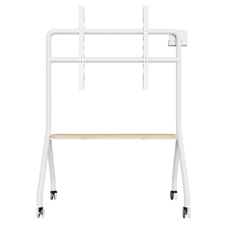 ORIENTED CLASSIC Art Mobile TV Stand Cart with Wheels 32-90 inch White