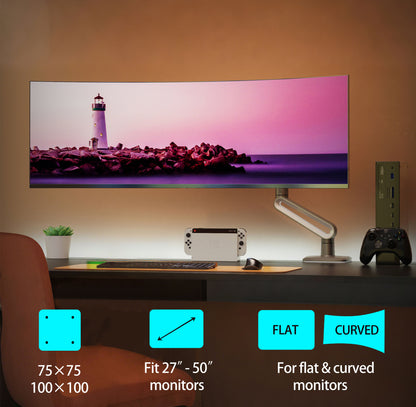 Gaming Monitor Arm – 27″–50″ Screen (holds 18 kg) A6