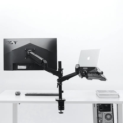 GKU Monitor Arm Laptop Holder Notebook Connector Mount black