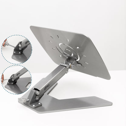 GKU Aluminum Laptop Stand Silver