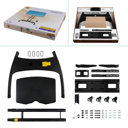 Steel TV Mobile Cart: AVA1500-60-1P Black