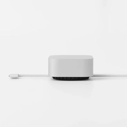Cube Mini Weighted Desk Cable Organizer, Aluminum Cable Holder for Workspace Setup
