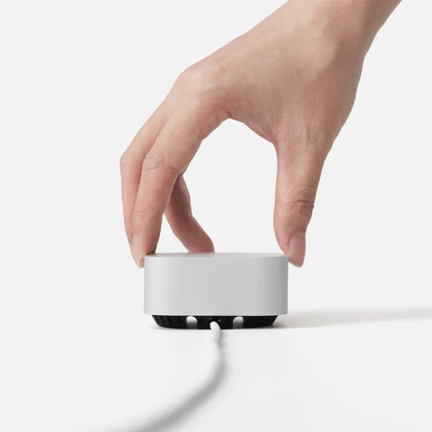 Cube Mini Weighted Desk Cable Organizer, Aluminum Cable Holder for Workspace Setup